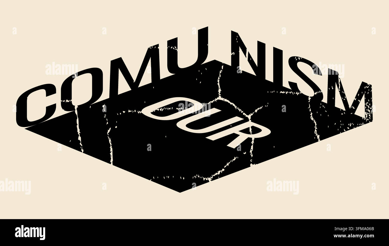 Symbole du communisme, silhouette vectorielle isolée noire Illustration de Vecteur