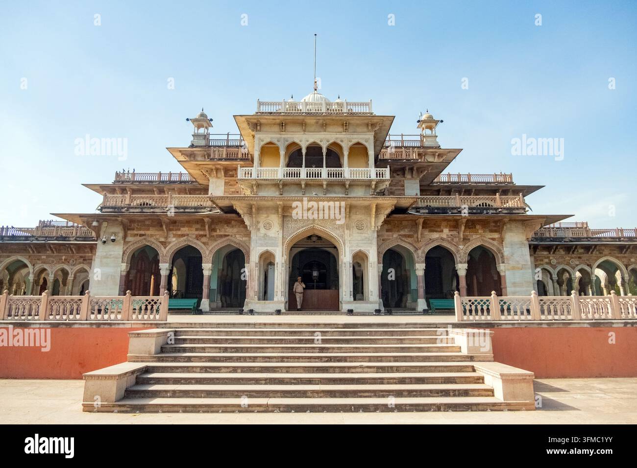 Musée Albert Hall situé à Jaipur, Rajasthan, Inde. Banque D'Images