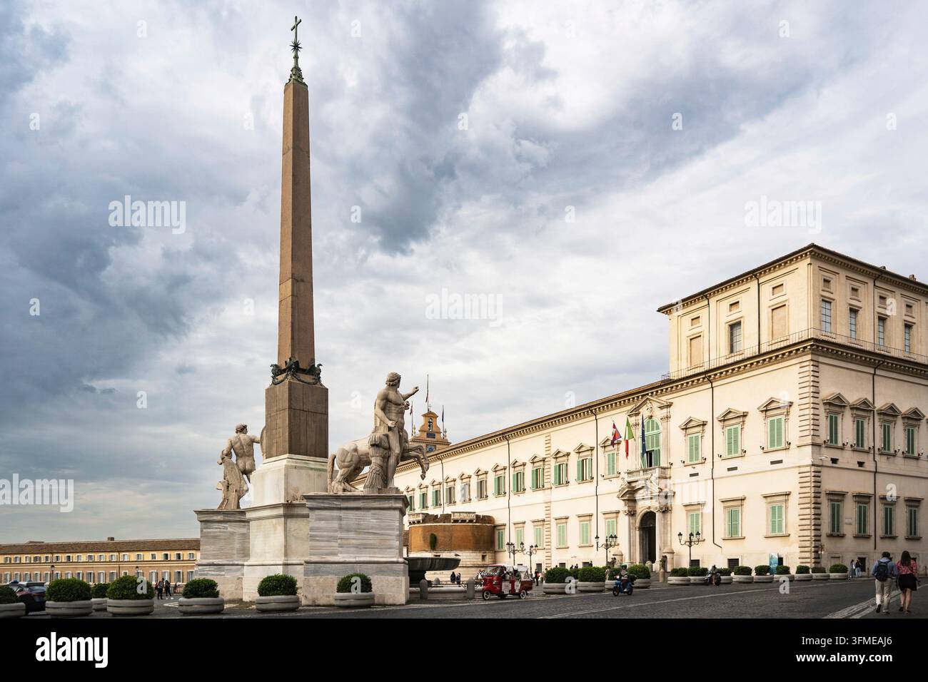 Rome, Italie - XVIIIe siècle octobre 2023 : Le Palais du Quirinal à Rome, résidence du Président de la République italienne Banque D'Images