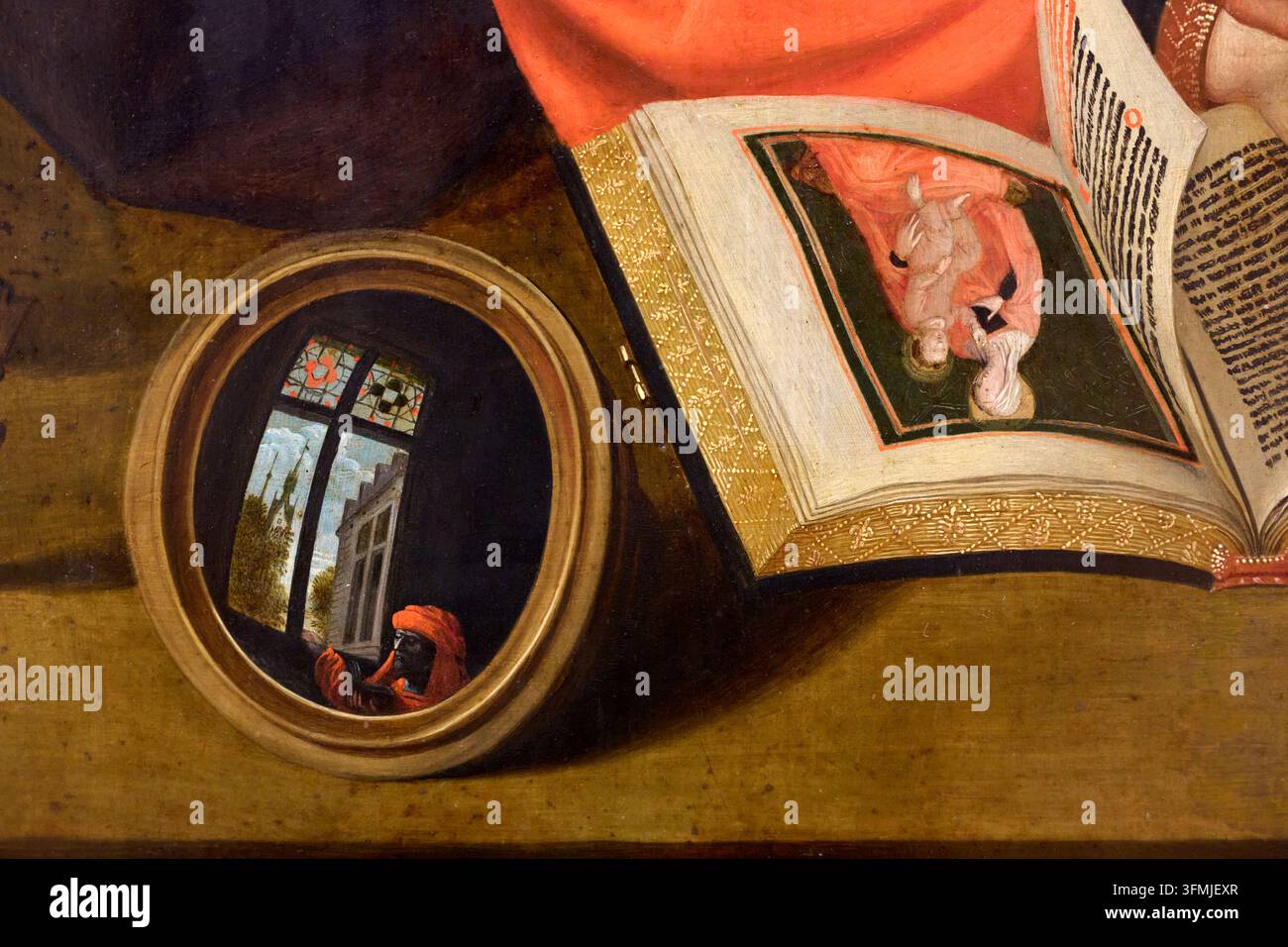 Le Banquier et sa femme, d'après Quinten Metsys (Anvers, XVIe siècle), Musée Old Masters Museum, Bruxelles, Belgique Banque D'Images