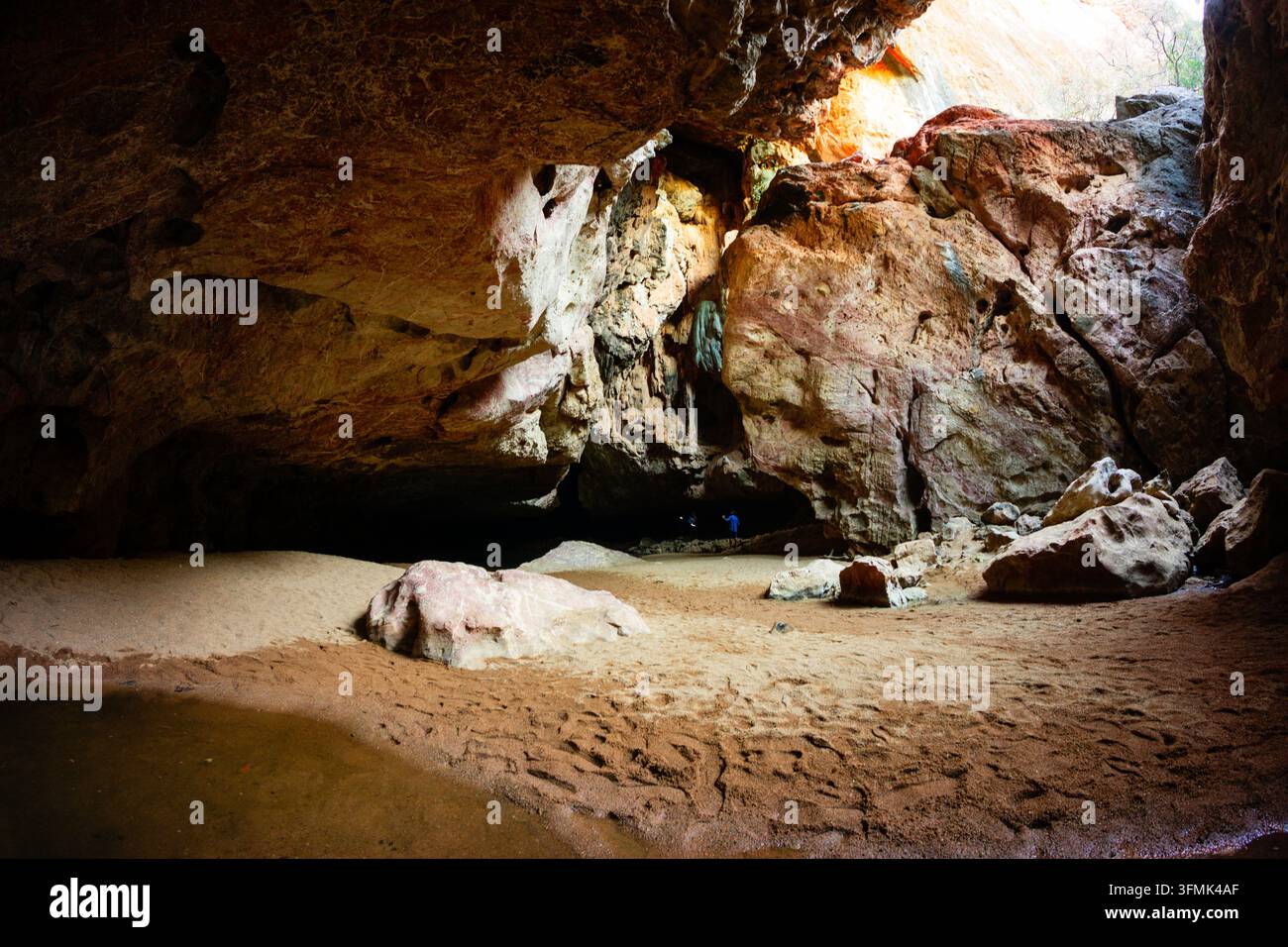 Caverne de calcaire sous le ruisseau Dimalurru (Tunnel Creek) Parc national, Australie occidentale Banque D'Images