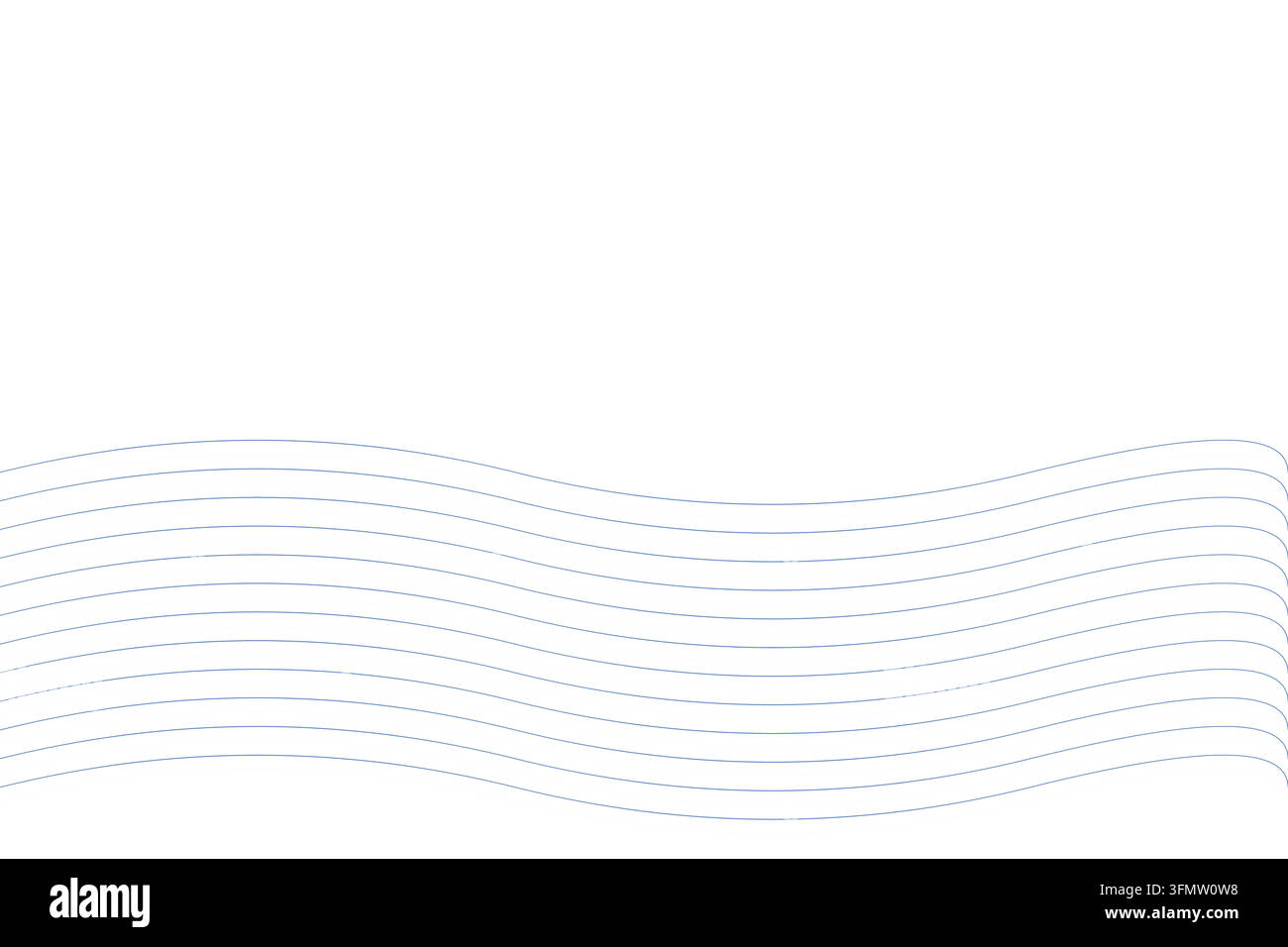 Fond abstrait à lignes fluides avec courbes bleues ondulées, mouvement dynamique et design géométrique minimal Illustration de Vecteur
