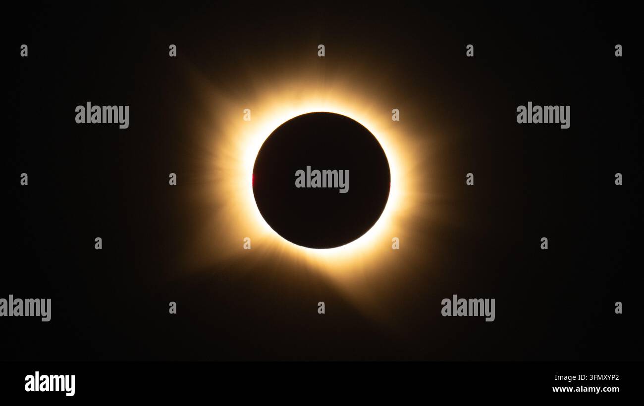 Éclipse totale de soleil de 2026 Banque D'Images