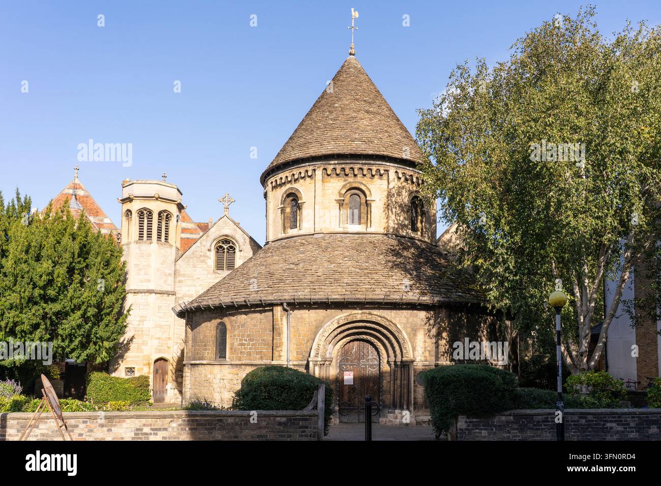 L'Église du Saint-Sépulcre, connue sous le nom de l'Église Ronde, est un monument du XIIe siècle, classé Grade I et géré par Christian Heritage. Cambridge, Royaume-Uni Banque D'Images