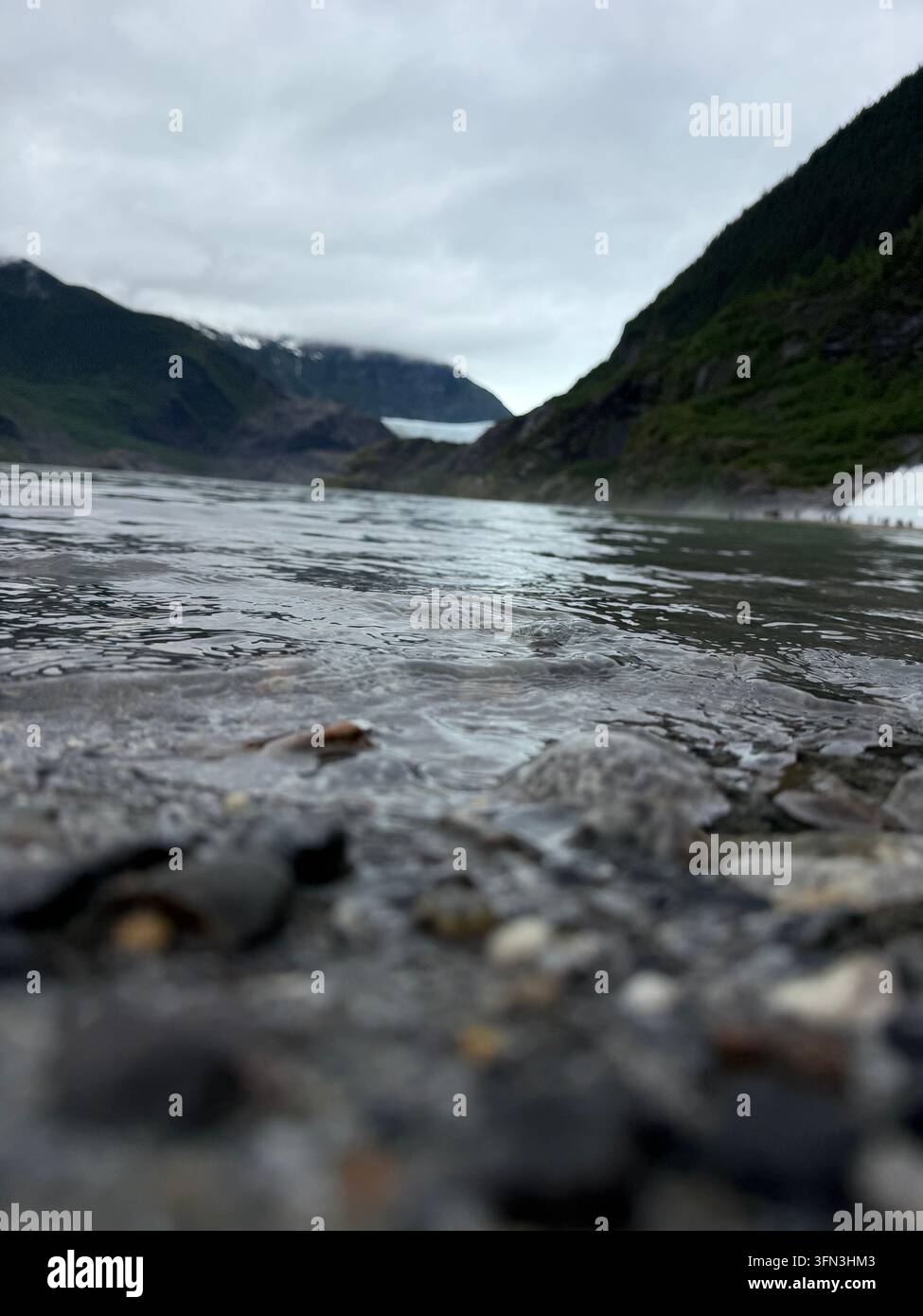 Juneau Alaska Glacier Mendenhall - Image de stock capturée avec un smartphone