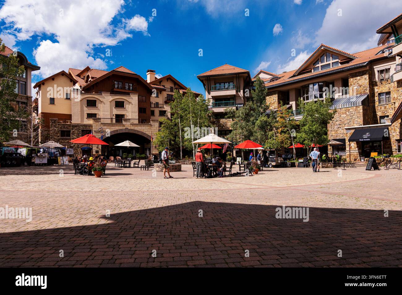 Heritage Plaza; Mountain Village; Telluride; Colorado; États-Unis Banque D'Images