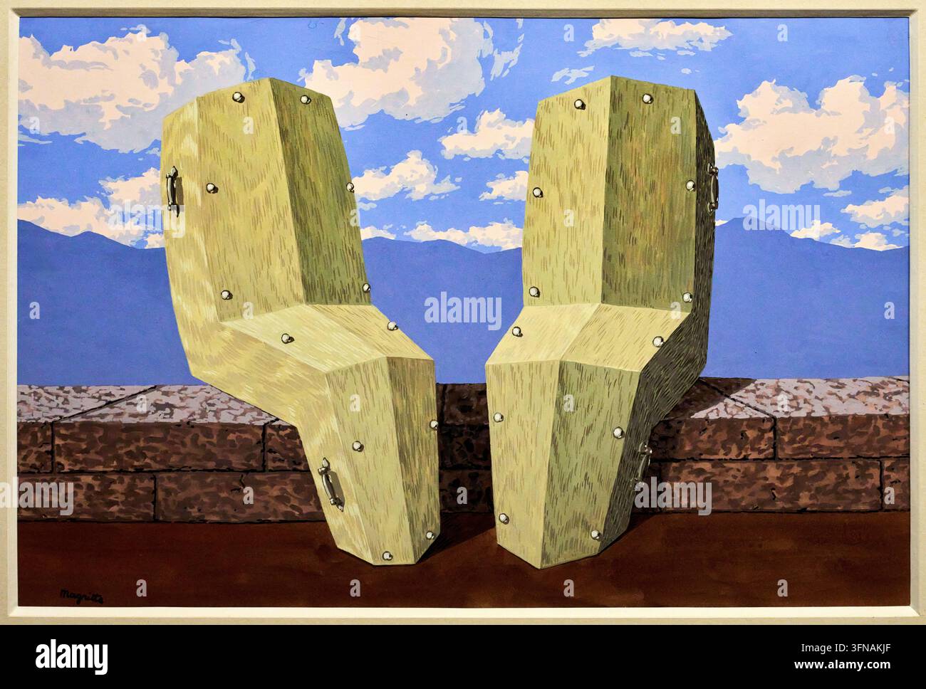 Un beau soir tardif, 1964, René Magritte (Lessines 1898 - Bruxelles 1967), Musée Magritte Museum, Bruxelles, Belgique Banque D'Images