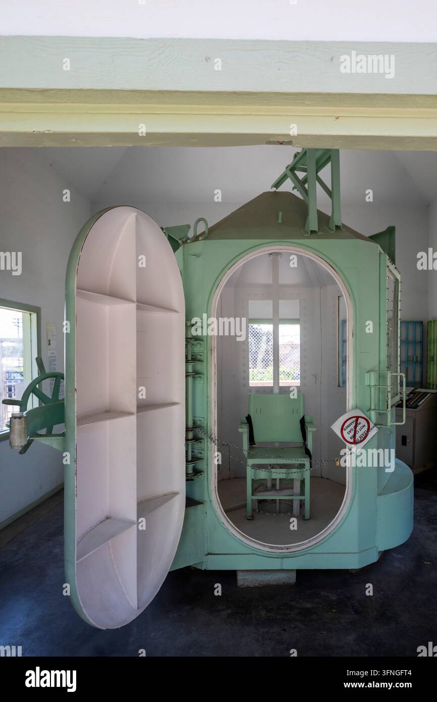 Canon City, Colorado – Une chambre à gaz exposée au Musée des prisons du Colorado. Le musée est situé dans ce qui était autrefois l’établissement pénitentiaire pour femmes Banque D'Images