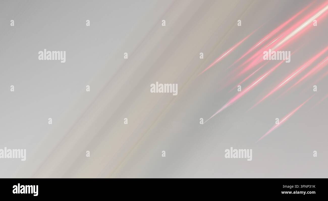 Traînées de lumière minimalistes en dégradé. Banque D'Images
