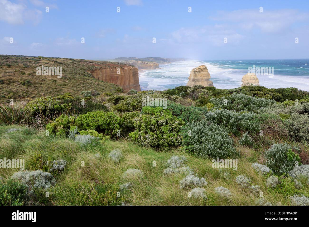 Aux Douze Apôtres dans le parc national de Port Campbell, Victoria Banque D'Images