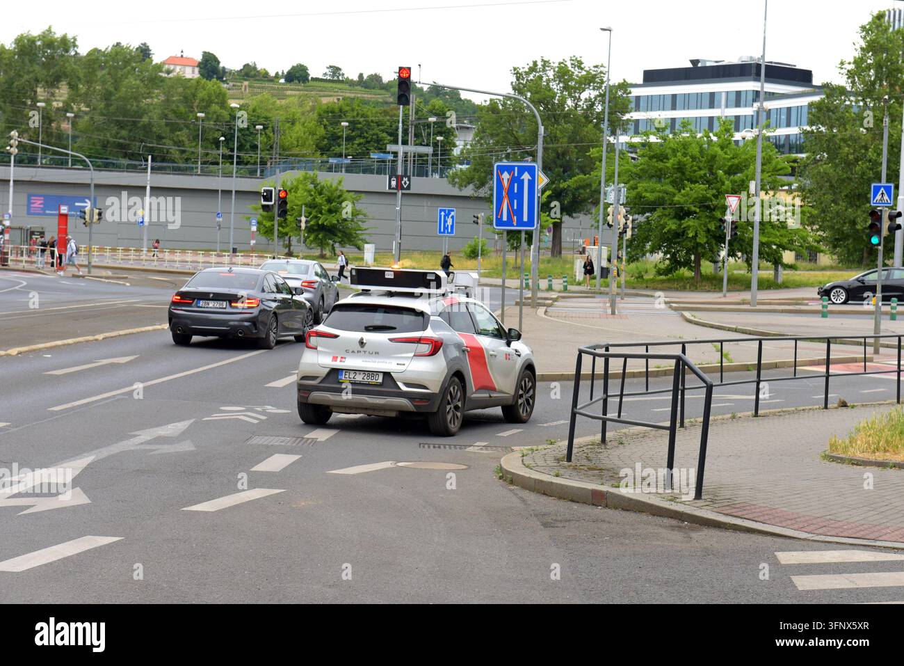 Une voiture TSK Praha Renault à Prague, République tchèque, juin 2026. TSK est responsable de la gestion des routes et du trafic à Prague Banque D'Images