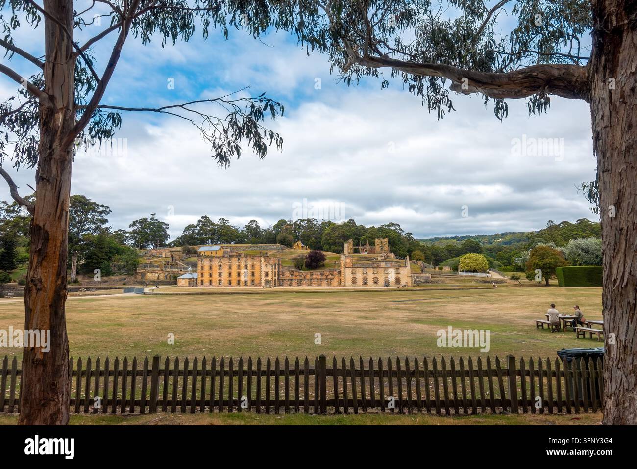 Bâtiment de la prison de Port Arthur au site historique de la colonie pénitentiaire, un site du patrimoine mondial de l'UNESCO en Tasmanie, Australie Banque D'Images