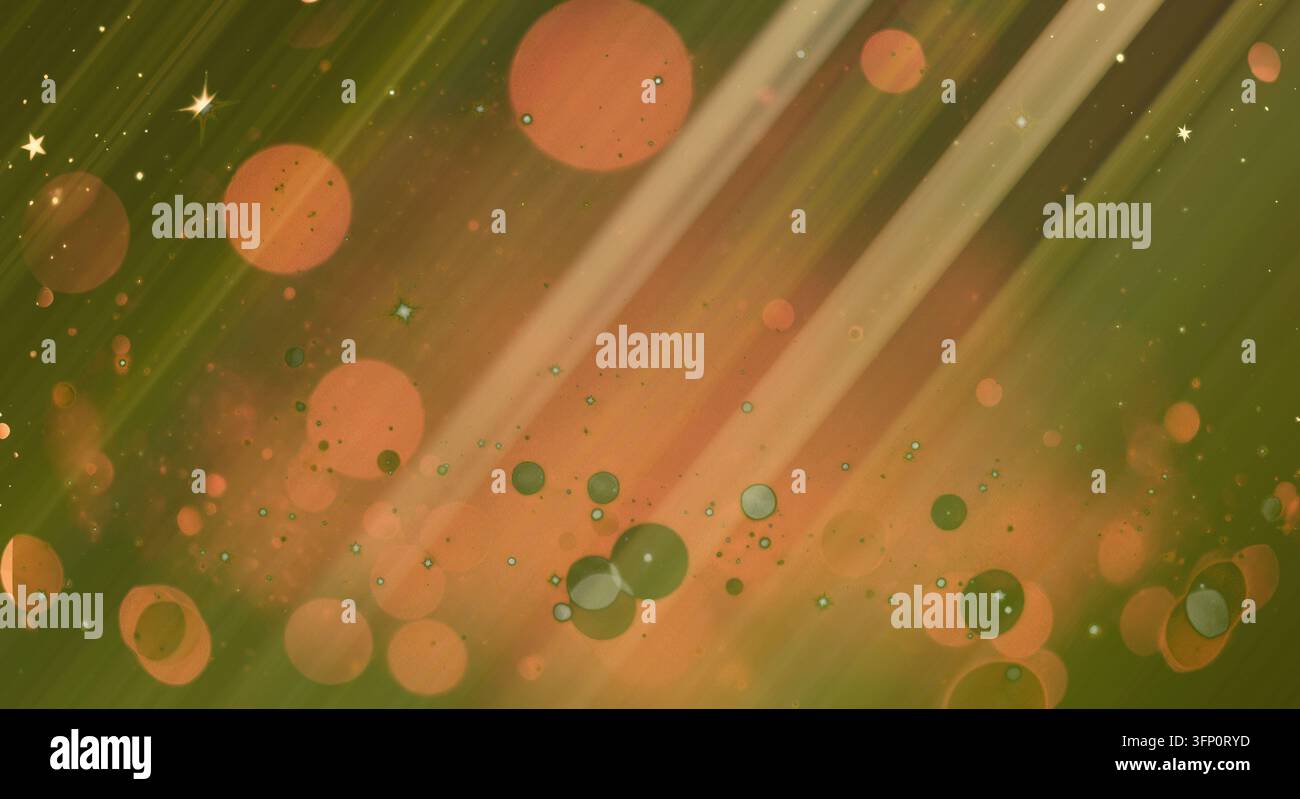 Lumières bokeh en douceur et teintes dégradées. Banque D'Images