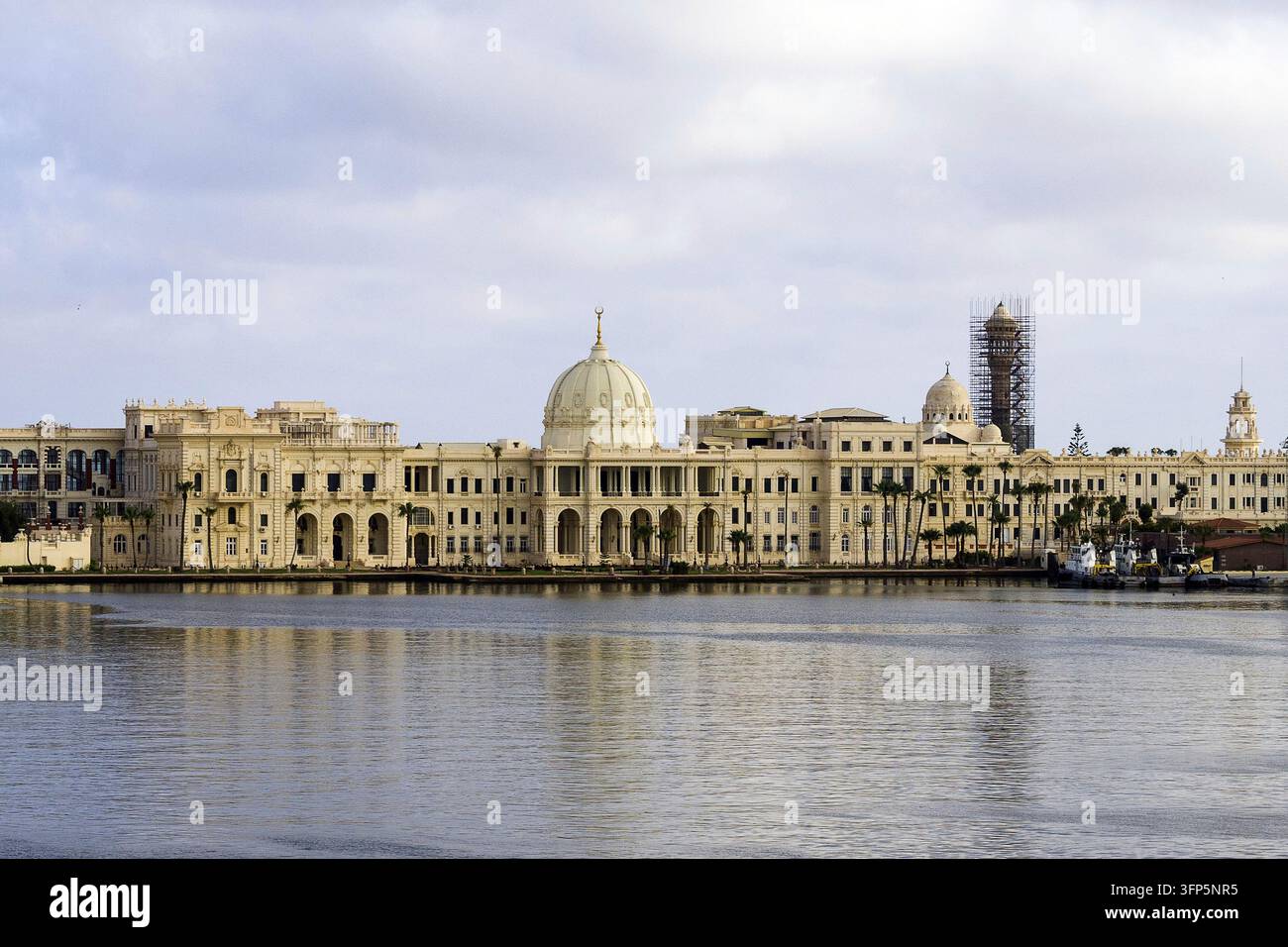 Égypte - Alexandrie, palais de Ras Al Tin au port Banque D'Images