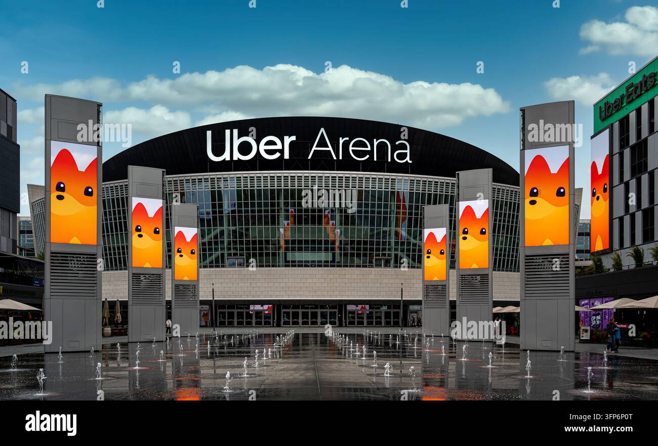 Uber Arena à Berlin, Allemagne Banque D'Images