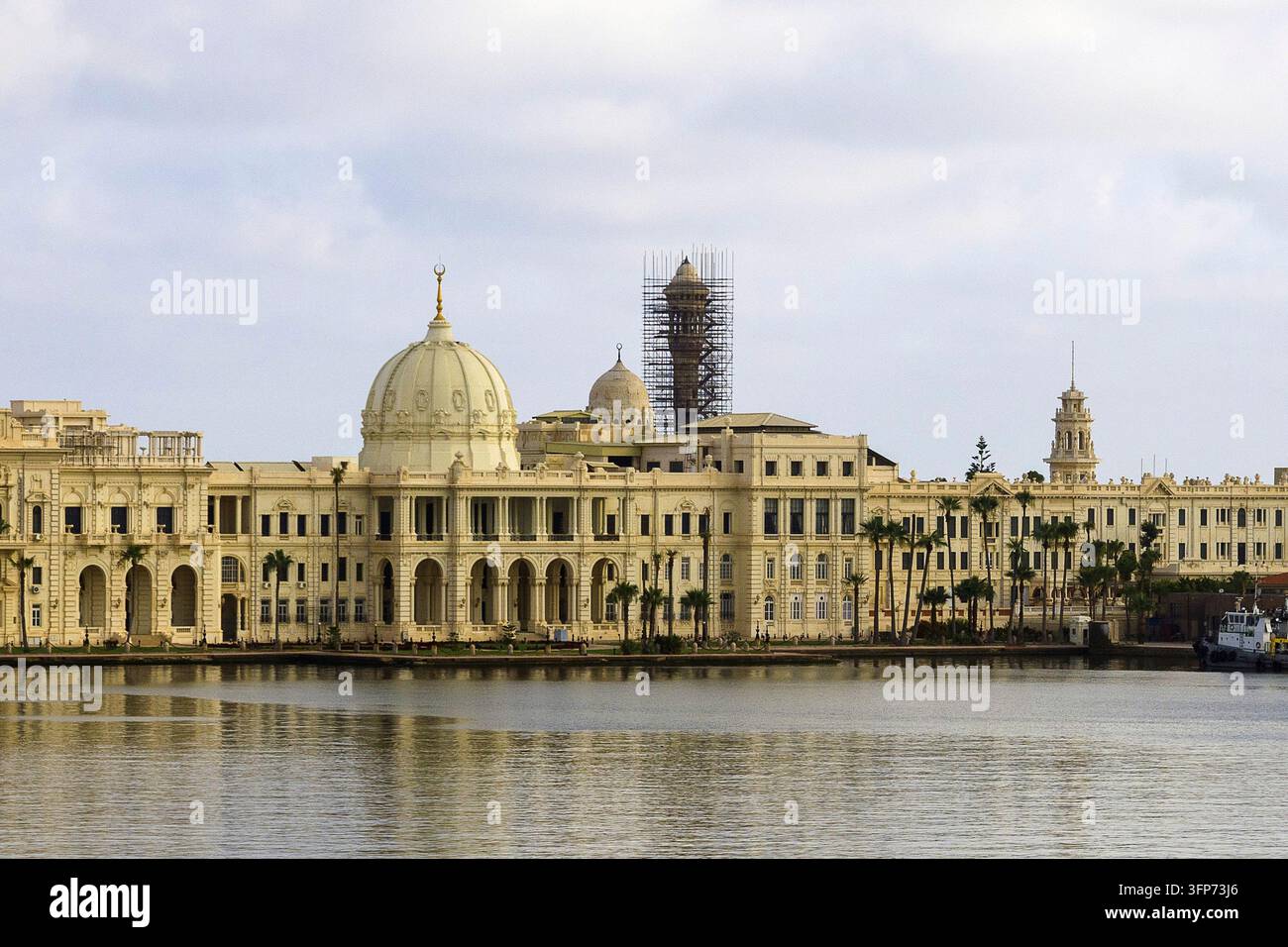 Égypte - Alexandrie, palais de Ras Al Tin au port Banque D'Images
