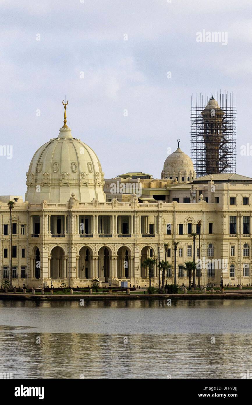 Égypte - Alexandrie, palais de Ras Al Tin au port Banque D'Images