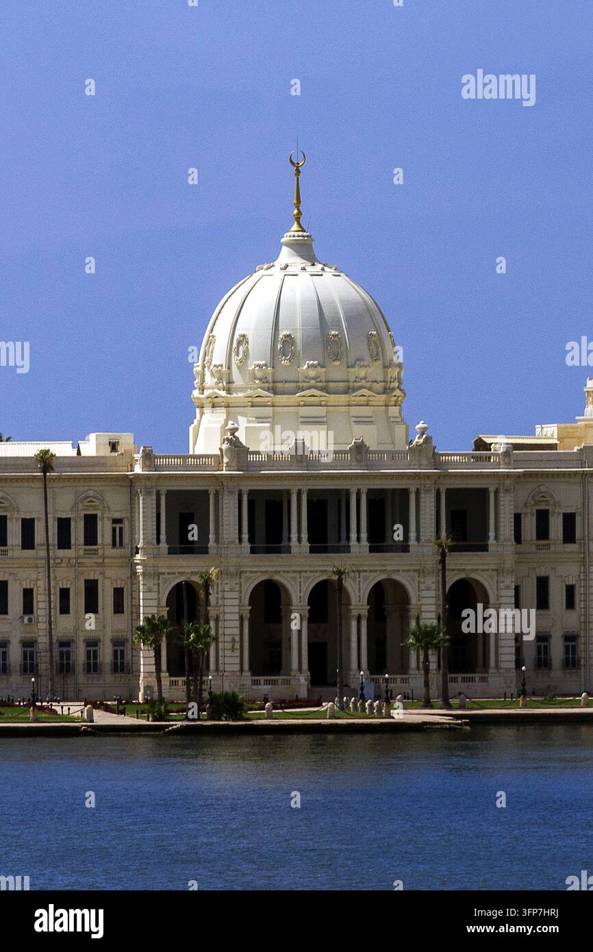 Égypte - Alexandrie, palais de Ras Al Tin au port Banque D'Images
