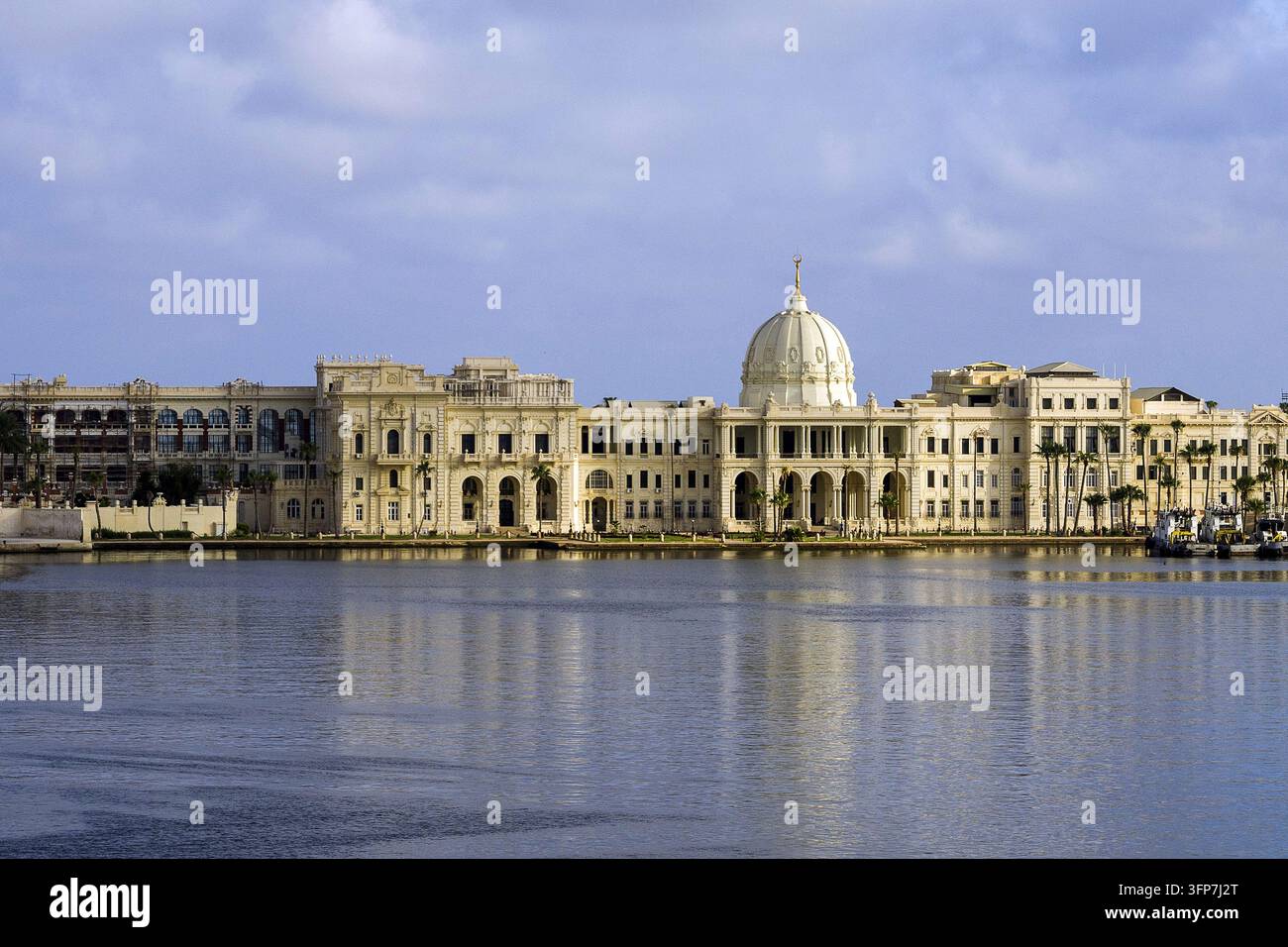 Égypte - Alexandrie, palais de Ras Al Tin au port Banque D'Images