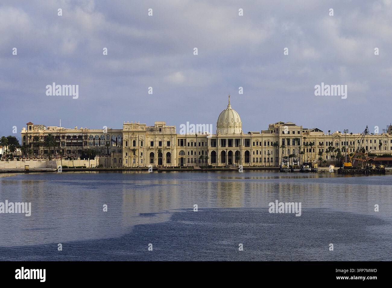Égypte - Alexandrie, palais de Ras Al Tin au port Banque D'Images