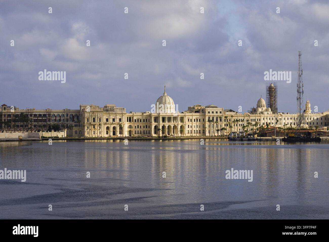 Égypte - Alexandrie, palais de Ras Al Tin au port Banque D'Images