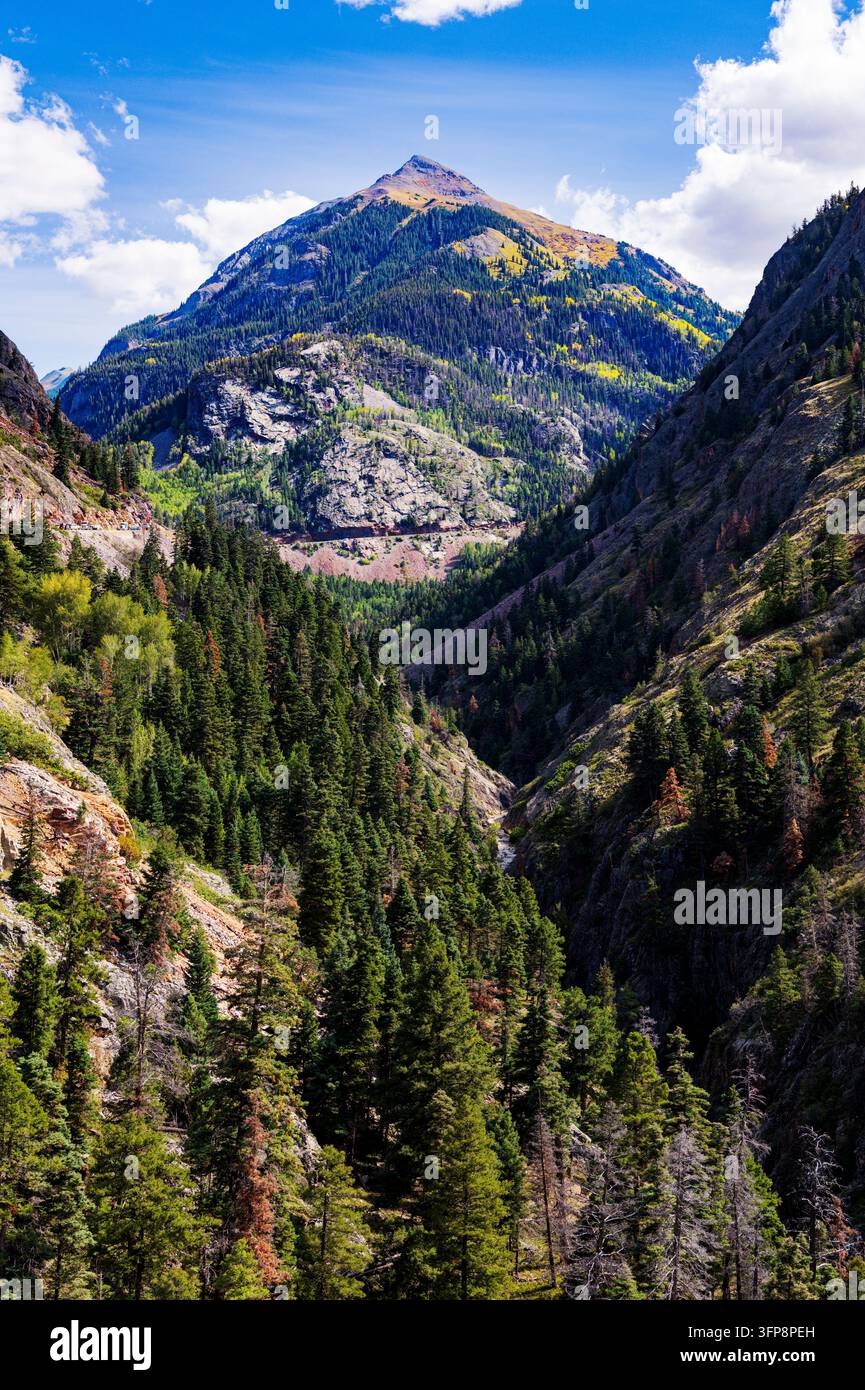Monts San Juan;; Highway du Million Dollar; Colorado; États-Unis Banque D'Images
