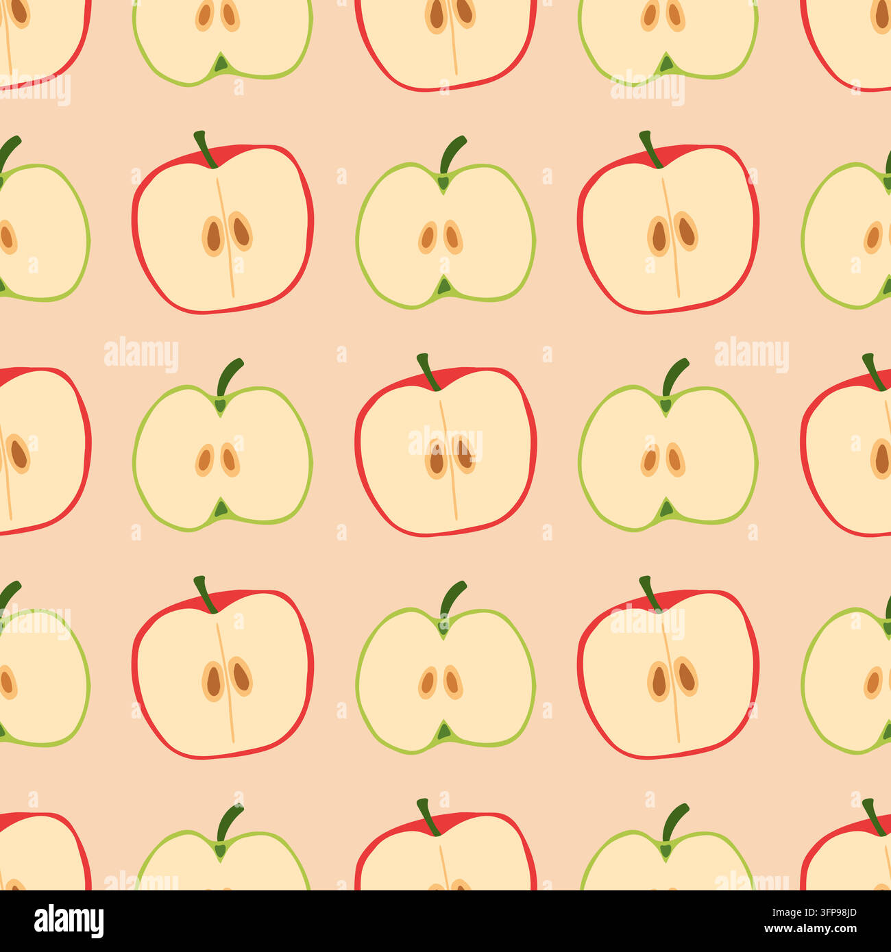 Motif transparent Apple Illustration de Vecteur