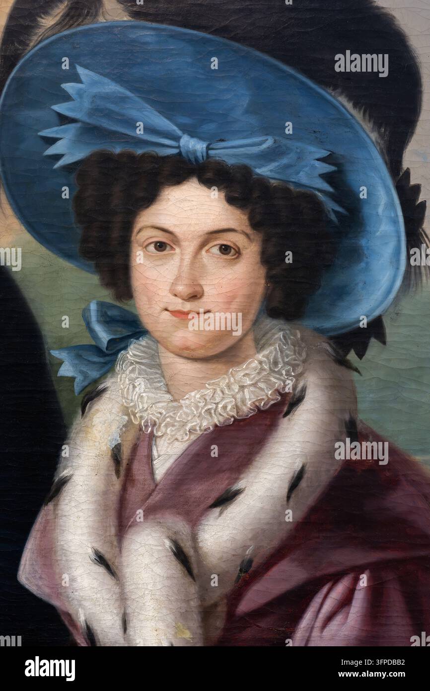 María Cristina, 1832, Luis de La Cruz y Ríos (Puerto de la Cruz, Tenerife, 1776 – Antequera, Málaga, 1853), Musée des Beaux-Arts des Asturies, Oviedo Banque D'Images