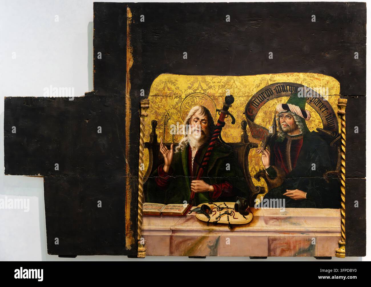 Saint Paul et Isaïe (tableau de la prédelle du Retable de Santa Marina), vers 1500, Maître de Palanquinos (¿Pedro De Mayorga?) (actif à León, vers 1470 - 1 Banque D'Images