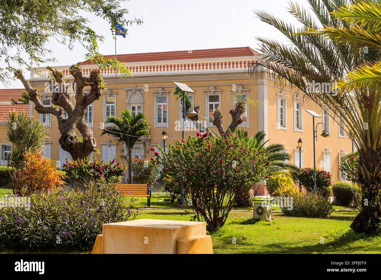 Cap-Vert - Santiago, Palais présidentiel à Praia Banque D'Images