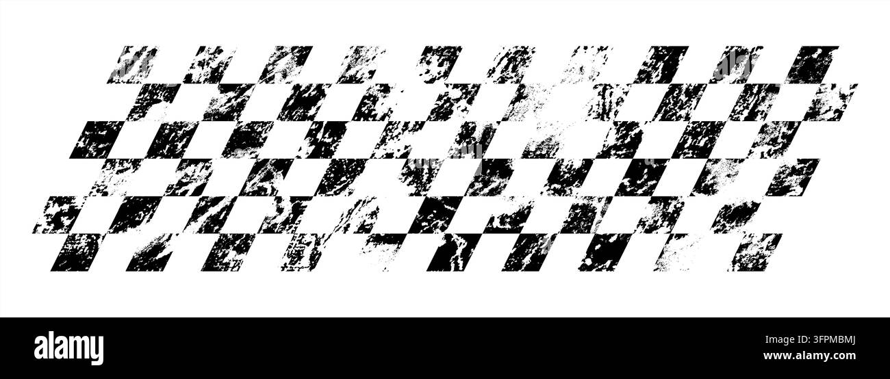 Motif à carreaux audacieux avec carrés contrastés créant une texture d'illustration vectorielle esthétique dynamique pour le sport automobile. Illustration de Vecteur