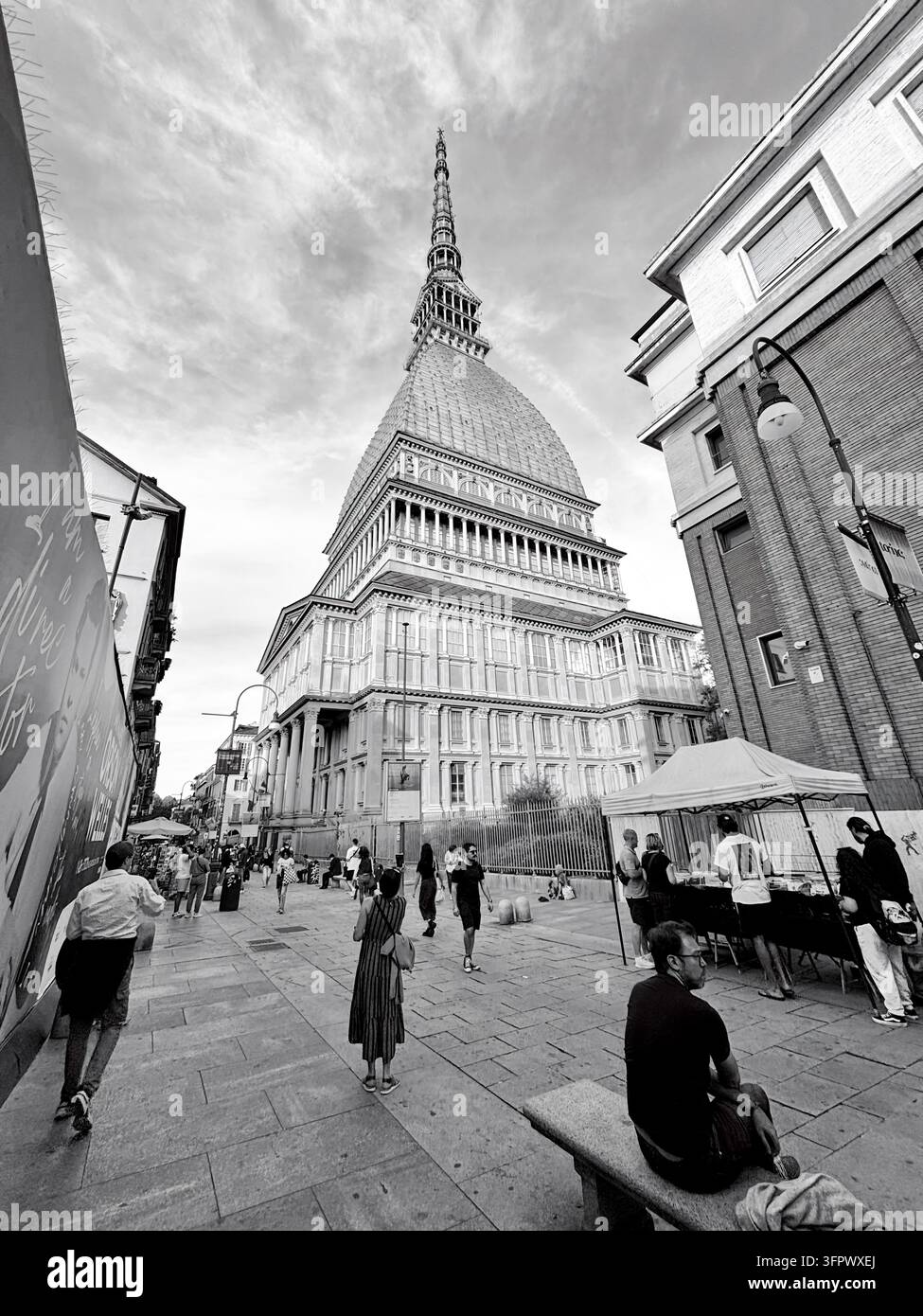 Sur les traces de la Mole Antonelliana Banque D'Images