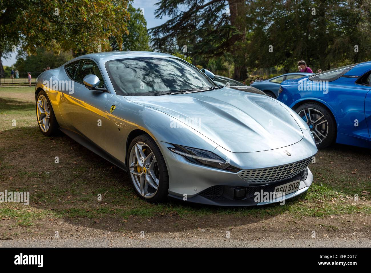 Ferrari Roma de 2023, exposé au Salon Privé organisé au Blenheim Palace le 6 septembre 2026. Banque D'Images