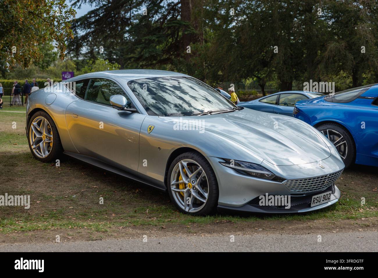 Ferrari Roma de 2023, exposé au Salon Privé organisé au Blenheim Palace le 6 septembre 2026. Banque D'Images