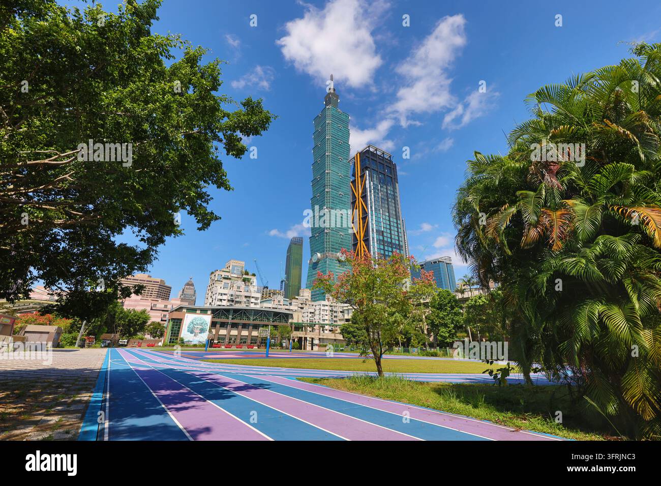 Bâtiment Taipei 101 dans le district de Xinyi, Taipei, Taiwan ROC Banque D'Images