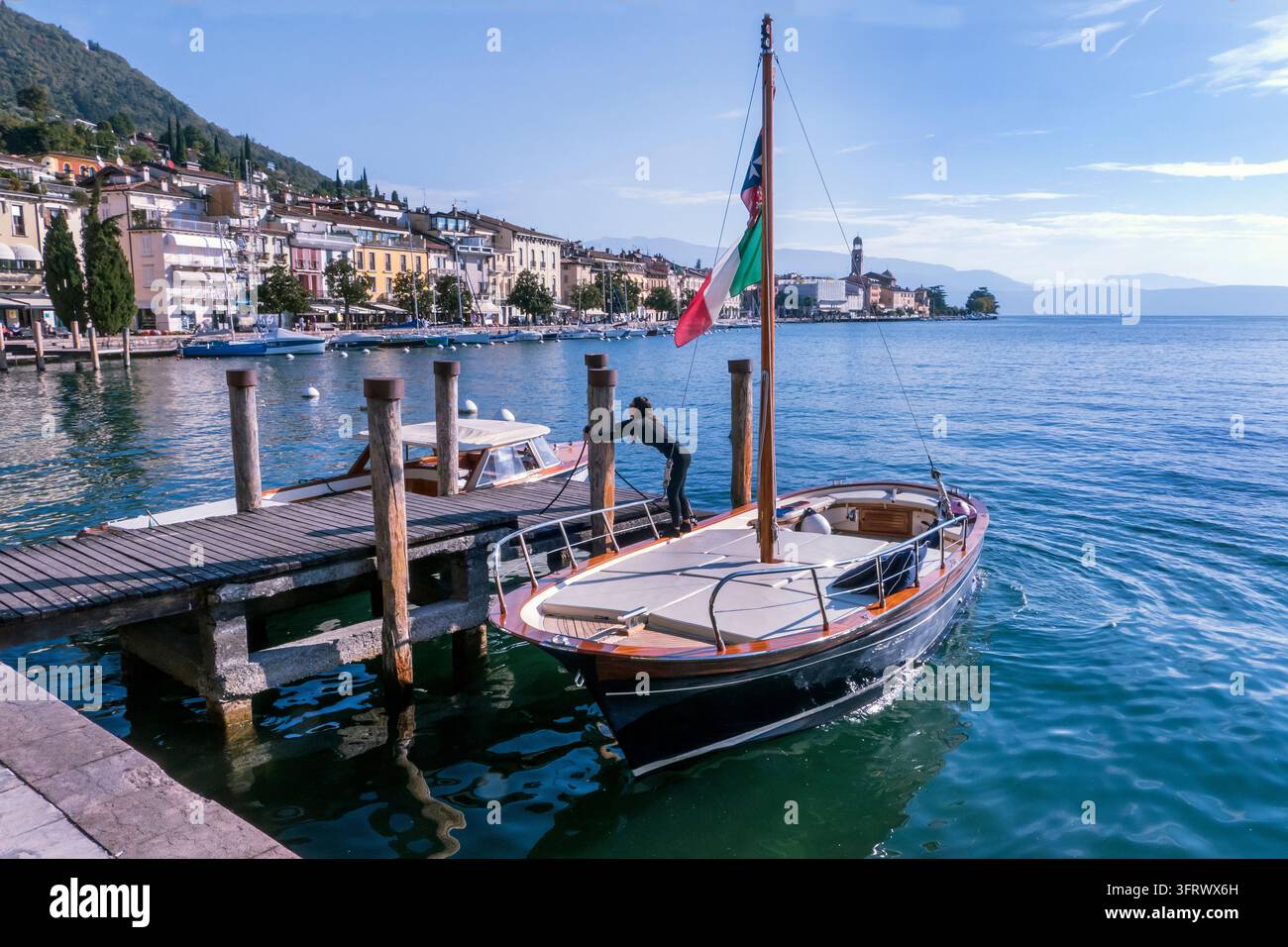Salò Lac de Garde Italie Banque D'Images