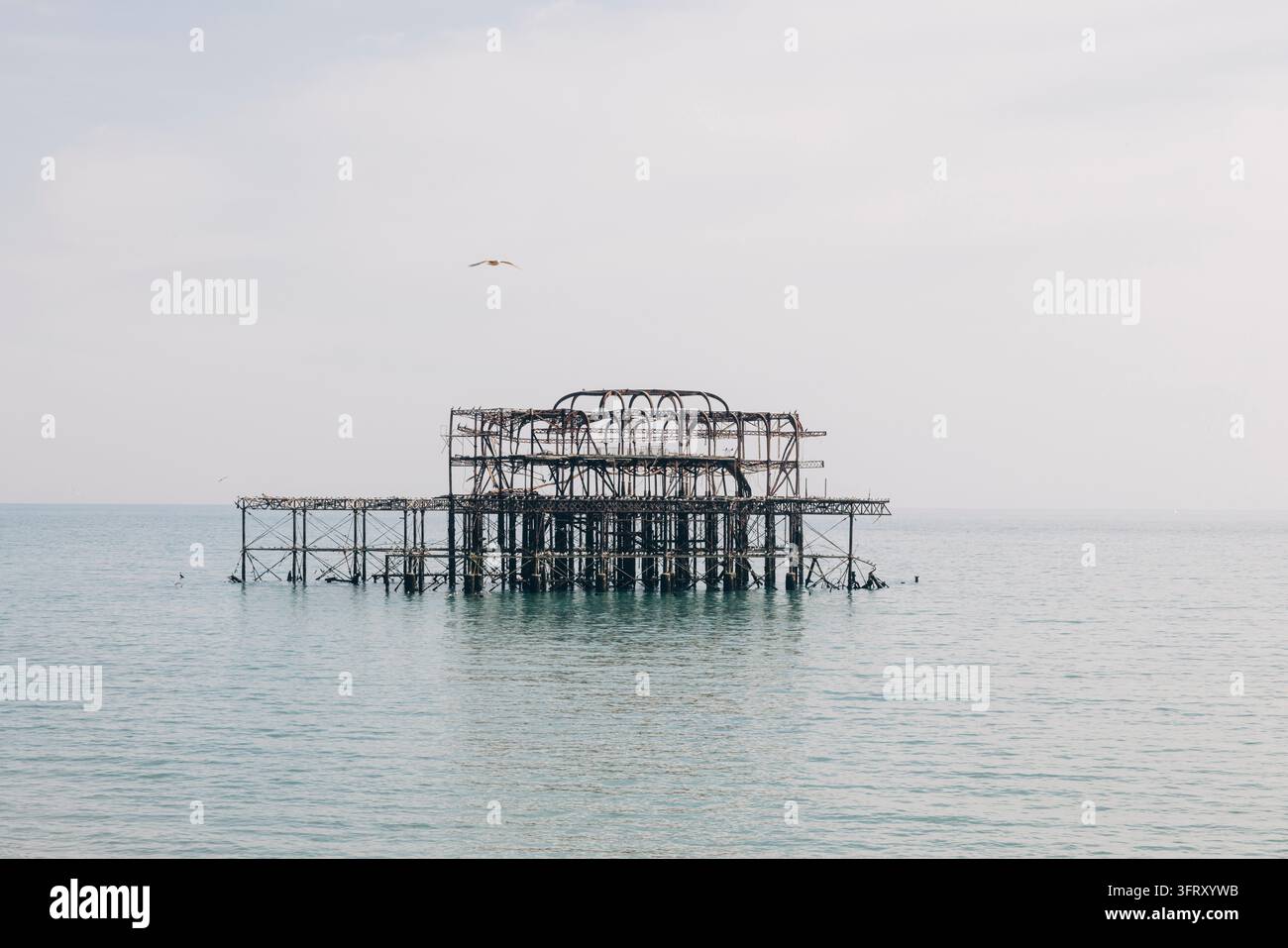 Vue panoramique du West Pier à Brighton Banque D'Images