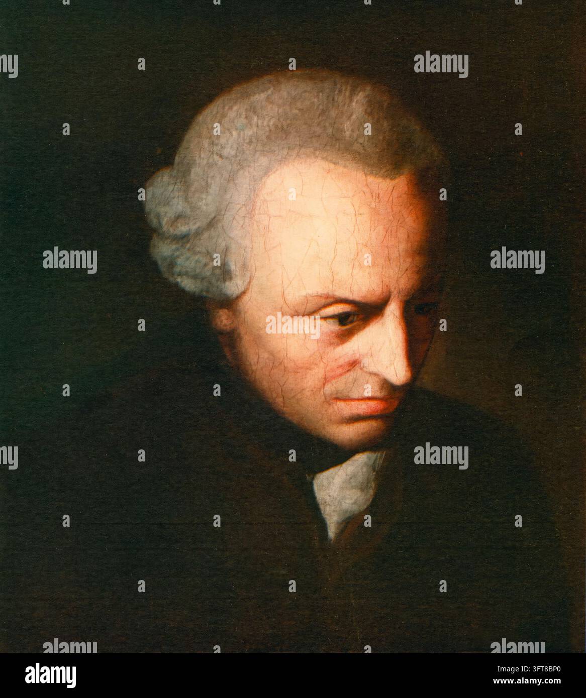 Immanuel Kant. Peut-être par Elisabeth von Stägemann. c1790. Banque D'Images