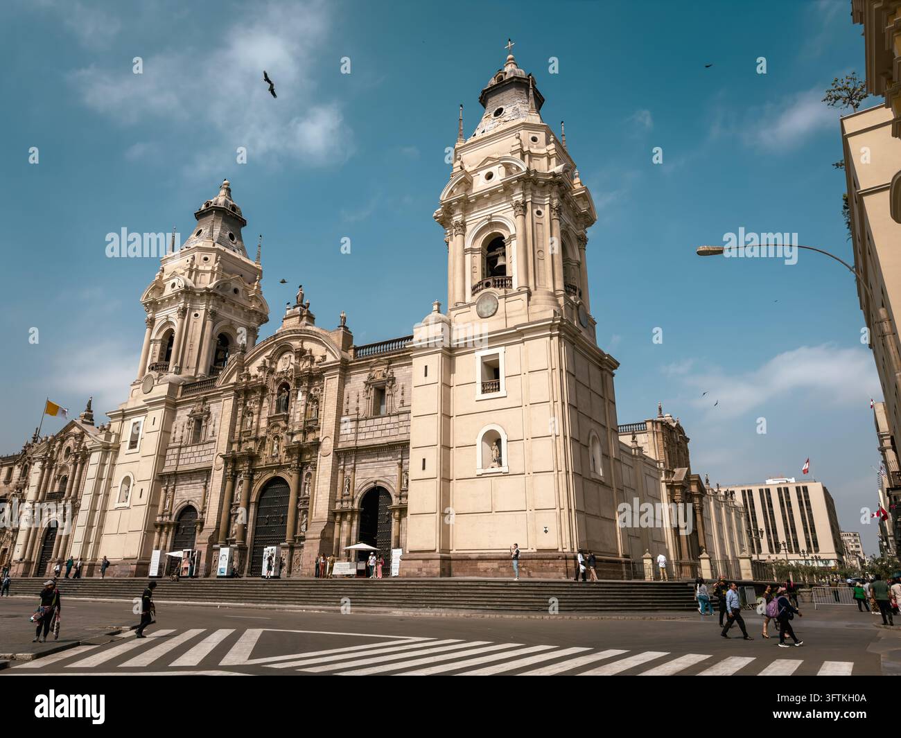 Cathédrale à Lima main Square - Pérou - Image de stock capturée avec un smartphone