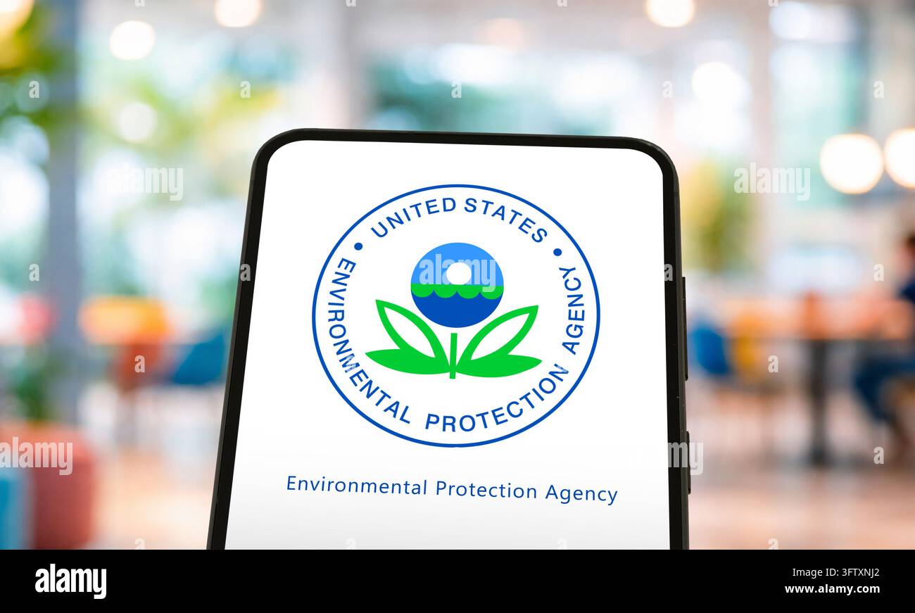 Environmental protection Agency EPA affiché sur un smartphone Banque D'Images