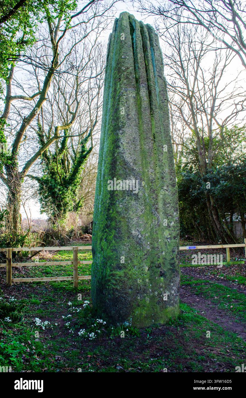 Les Devils Arrows comprennent trois mégalithes impressionnants. D'origine bronze, ils sont situés dans le Yorkshire, en Angleterre Banque D'Images