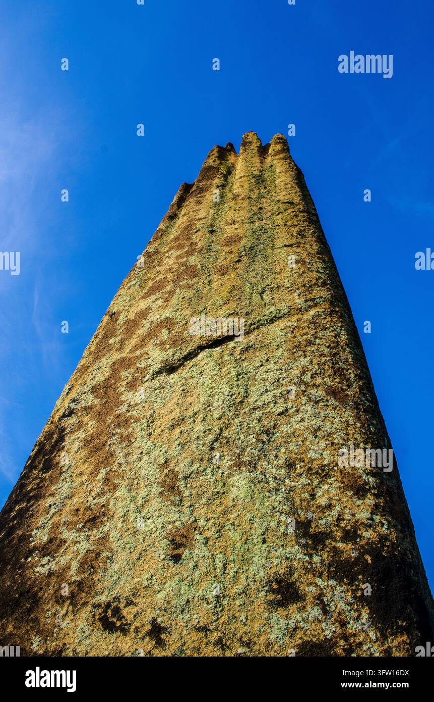 Les Devils Arrows comprennent trois mégalithes impressionnants. D'origine bronze, ils sont situés dans le Yorkshire, en Angleterre Banque D'Images