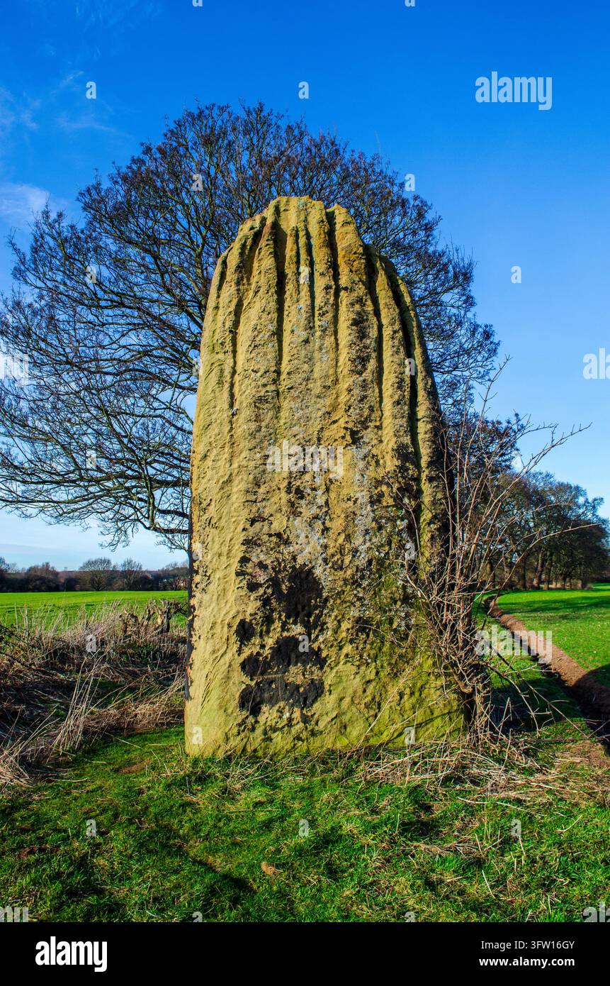 Les Devils Arrows comprennent trois mégalithes impressionnants. D'origine bronze, ils sont situés dans le Yorkshire, en Angleterre Banque D'Images