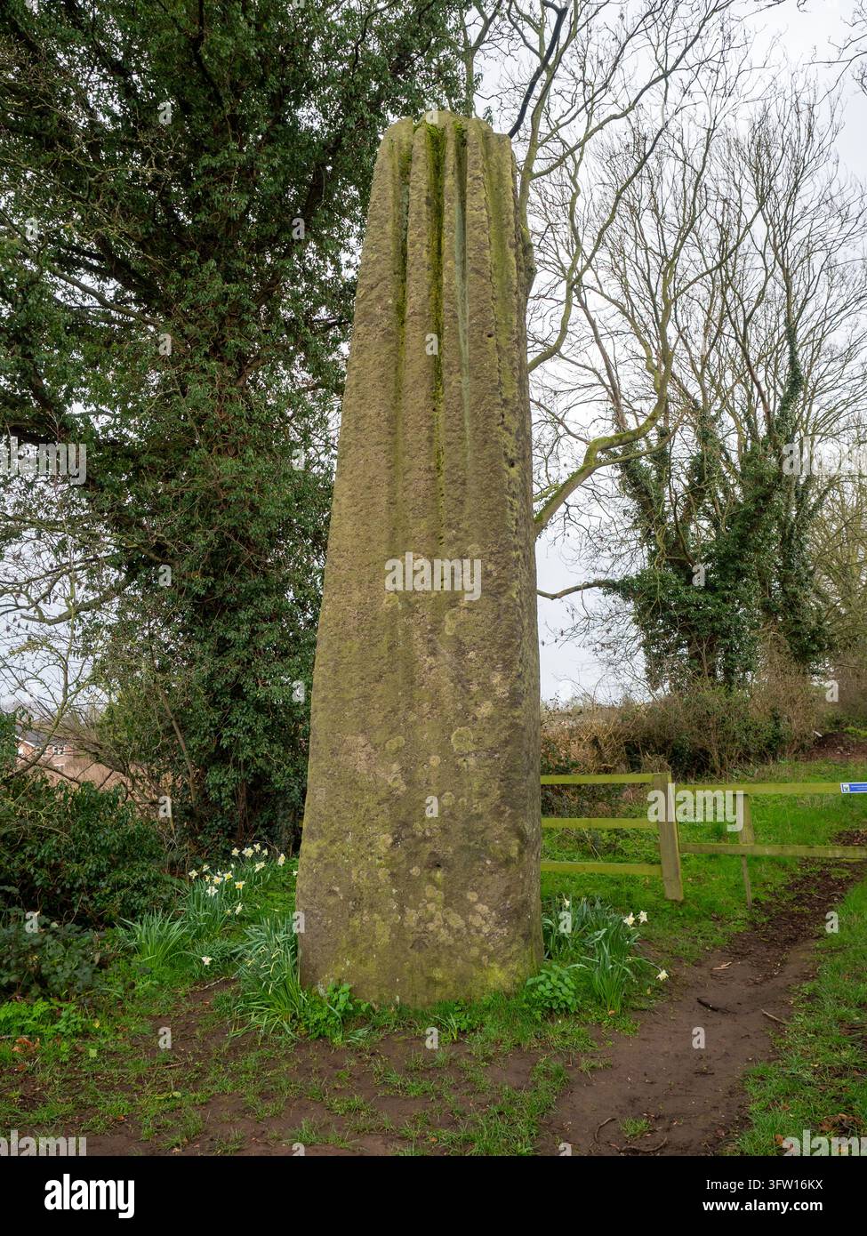 Les Devils Arrows comprennent trois mégalithes impressionnants. D'origine bronze, ils sont situés dans le Yorkshire, en Angleterre Banque D'Images