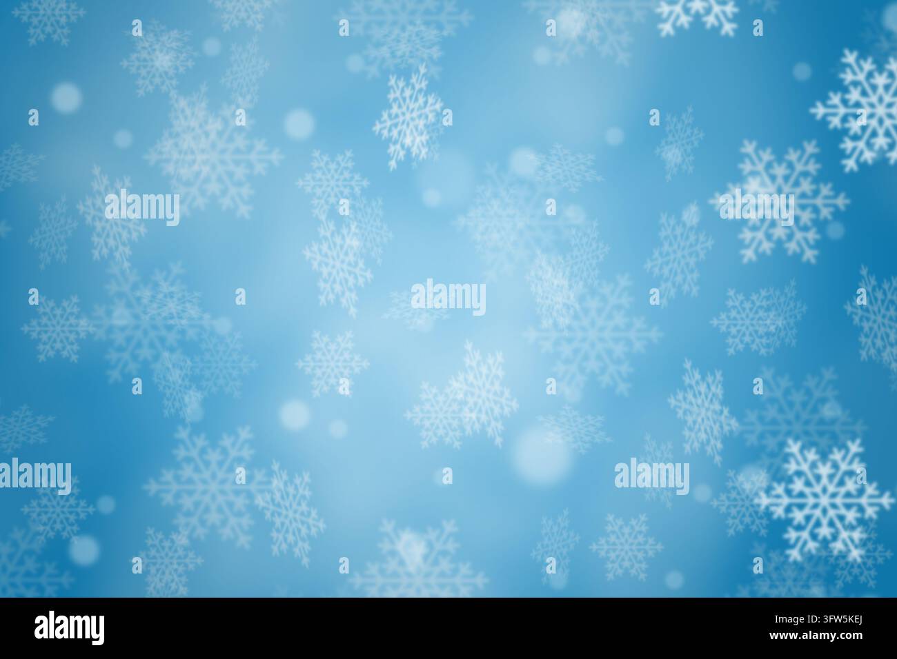 Fond de Noël avec motif bleu et espace de copie espace de copie dans la carte de saison hivernale fond de neige flocons de neige papier peint Banque D'Images