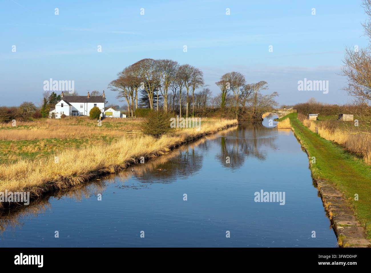 Thurnham Mill ; Glasson Branch Canal ; Lancashire ; Royaume-Uni Banque D'Images