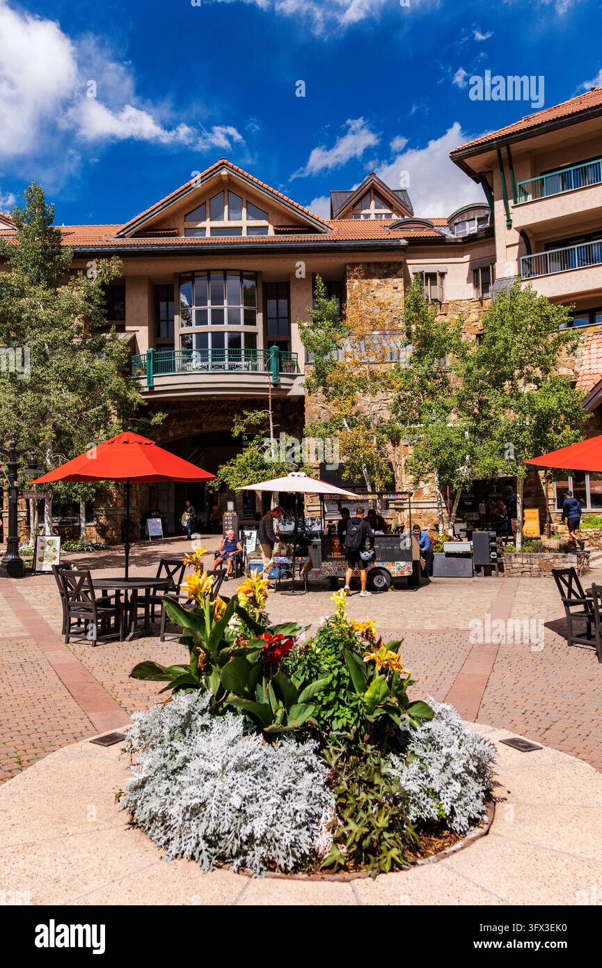 Heritage Plaza; Mountain Village; Telluride; Colorado; États-Unis Banque D'Images