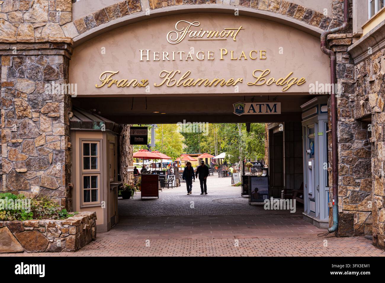Fairmont Heritage Place ; hôtel Franz Klammer ; Heritage Plaza ; Mountain Village ; Telluride ; Colorado ; USA Banque D'Images