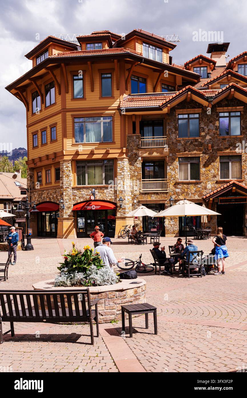 Heritage Plaza; Mountain Village; Telluride; Colorado; États-Unis Banque D'Images