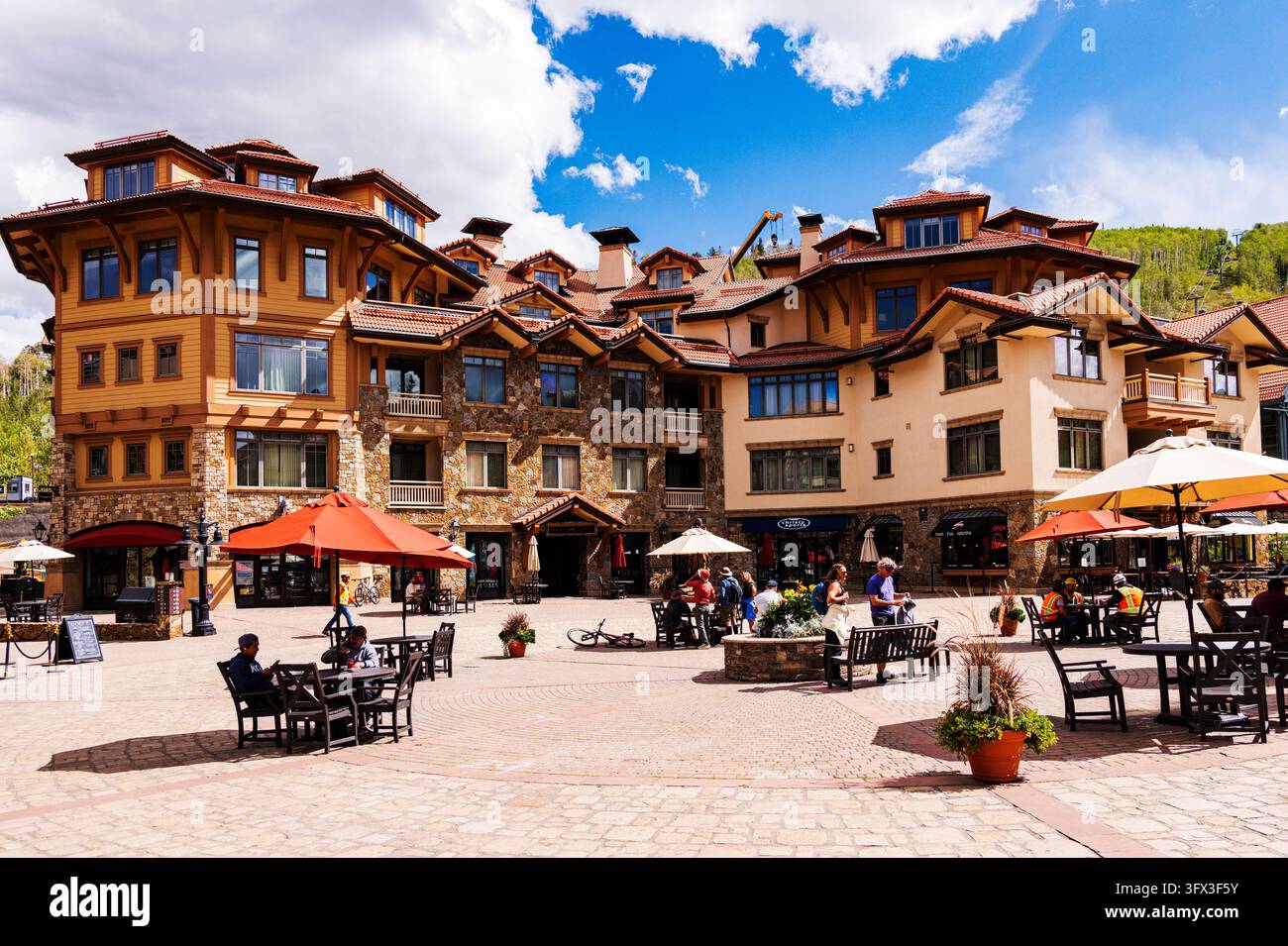 Heritage Plaza; Mountain Village; Telluride; Colorado; États-Unis Banque D'Images